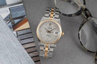 Thumbnail von Tudor Prince Oysterdate Stahl / Gold Diamonds Automatik Ref. 74033 Papiere 2007