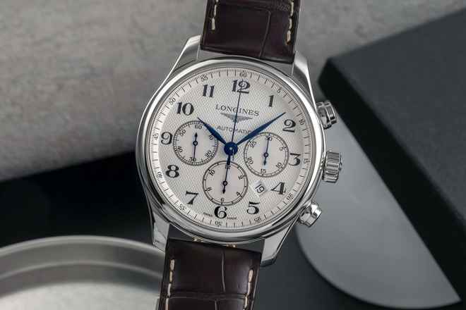  Longines Master Collection Chronograph Automatik Ref. L2.859.4.78.3 B&P 2022  