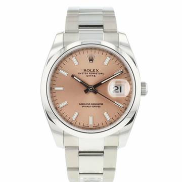  Rolex Oyster Perpetual Date 34 Pink Dial  
