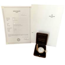 Thumbnail von Patek Philippe Pocket hunter bassine-style 51 MM porcelain dial rose gold 18KT 1891