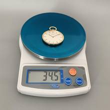 Thumbnail von Zenith Pocket watch oval shaped open face yellow gold 18KT Very Rare </h1>