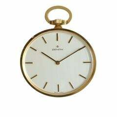 Zenith Pocket watch oval shaped open face yellow gold 18KT Very Rare </h1>