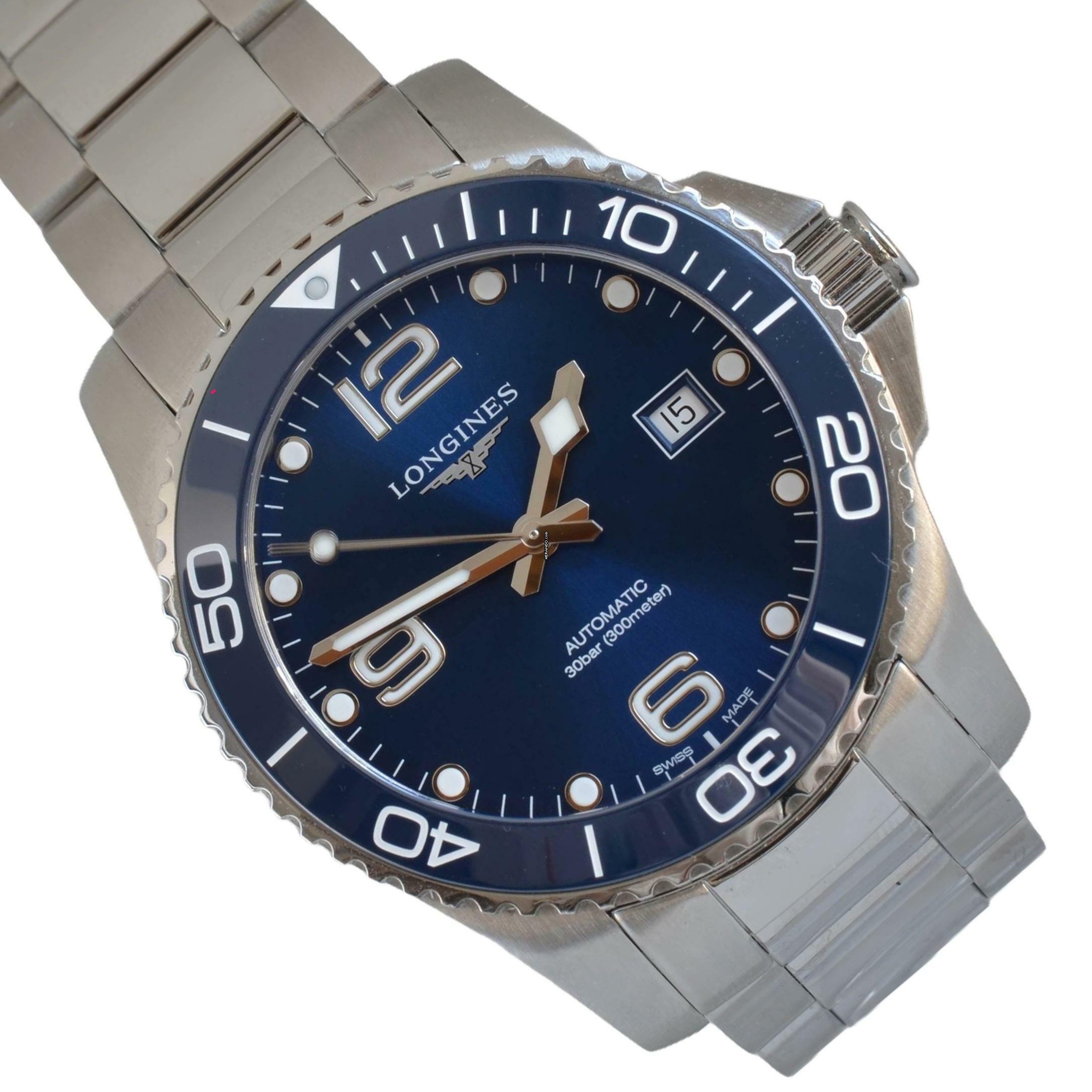 Longines HydroConquest 41MM blue dial ceramic bezel Automatic Full Set 2023 </h1>