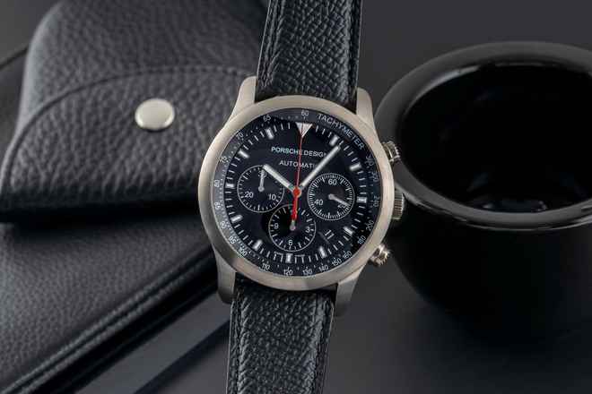  Porsche Design Dashboard Chronograph Titan Automatik Ref. 6612.11.40 Papers 
