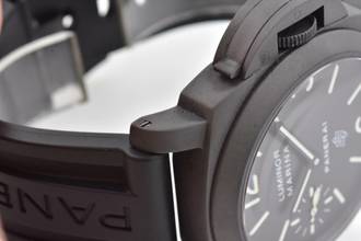 Thumbnail von Panerai Luminor Marina Logo PAM00005 PAM 005 DLC Blacked Out </h1>