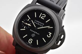 Thumbnail von Panerai Luminor Marina Logo PAM00005 PAM 005 DLC Blacked Out </h1>