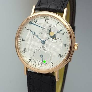  Breguet Classique Power Reserve Moon Calendar 3130BR Rosegold 18k B+P 