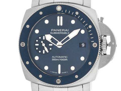  Panerai Submersible Blue Notte Ref.PAM02068 2024 Full Set Ungetragen 