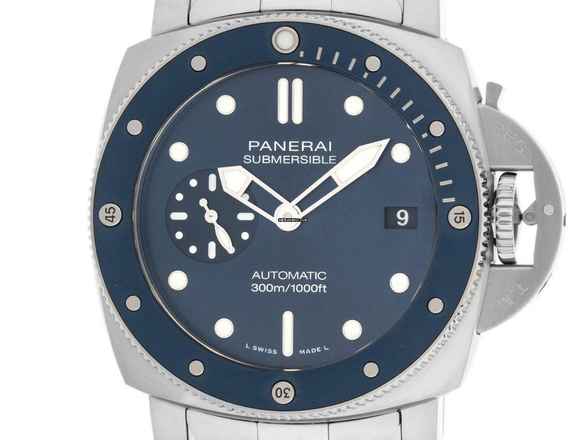  Panerai Submersible Blue Notte Ref.PAM02068 2024 Full Set Ungetragen 