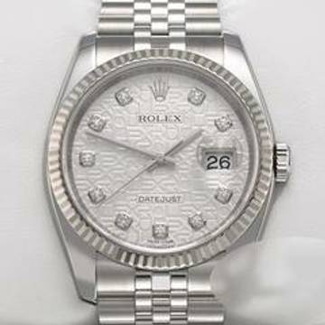  Rolex Datejust 36 36mm 116234 Stahl Weissgold 750 Diamanten Automatik Stainless Steel 18kt White Gold Jubilé-band Chronometer Oyster </h1> 