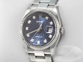 Thumbnail von Rolex Datejust 36 36mm 116234 Stahl Weissgold 750 Diamanten Automatik Stainless Steel 18kt White Gold Oyster-band Chronometer Blue Dial </h1>