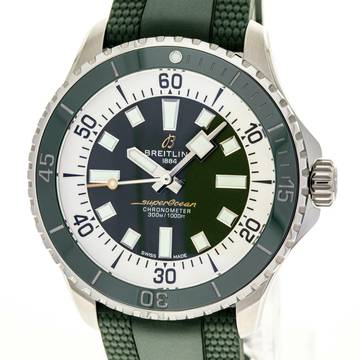  Breitling Superocean 44 Green – A17376A31L1S1 – NEW & UNWORN – 07/2025 Full Set 