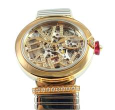Thumbnail von Bulgari Lucea Skeleton Rosegold/Stahl Brillanten Full Set / Neuware