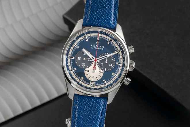  Zenith El Primero 36'000 VpH Chronograph Stahl Automatik Herrenuhr Ref 03.2040.400/53.C802  