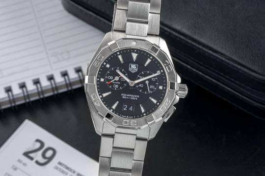  TAG Heuer Aquaracer 300M Edelstahl Herrenuhr Big Date Ref. WAY111Z B&P 2016  