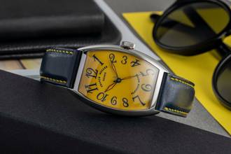 Thumbnail von Franck Muller Casablanca Stahl Yellow Dial Automatik Herrenuhr Ref. 5850