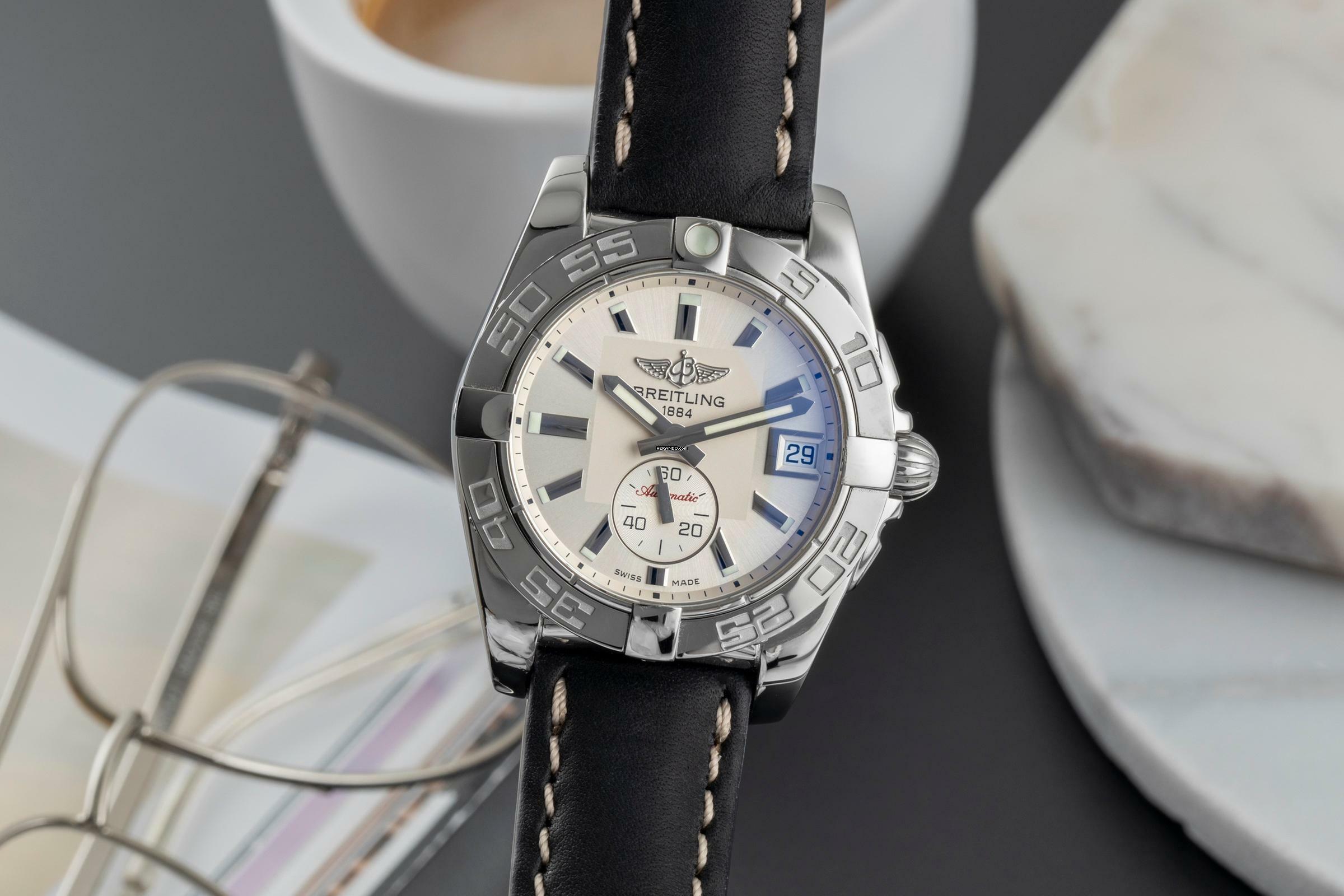 Breitling Galactic 36 Edelstahl Automatik Herrenuhr Ref. A37330 Klassiker