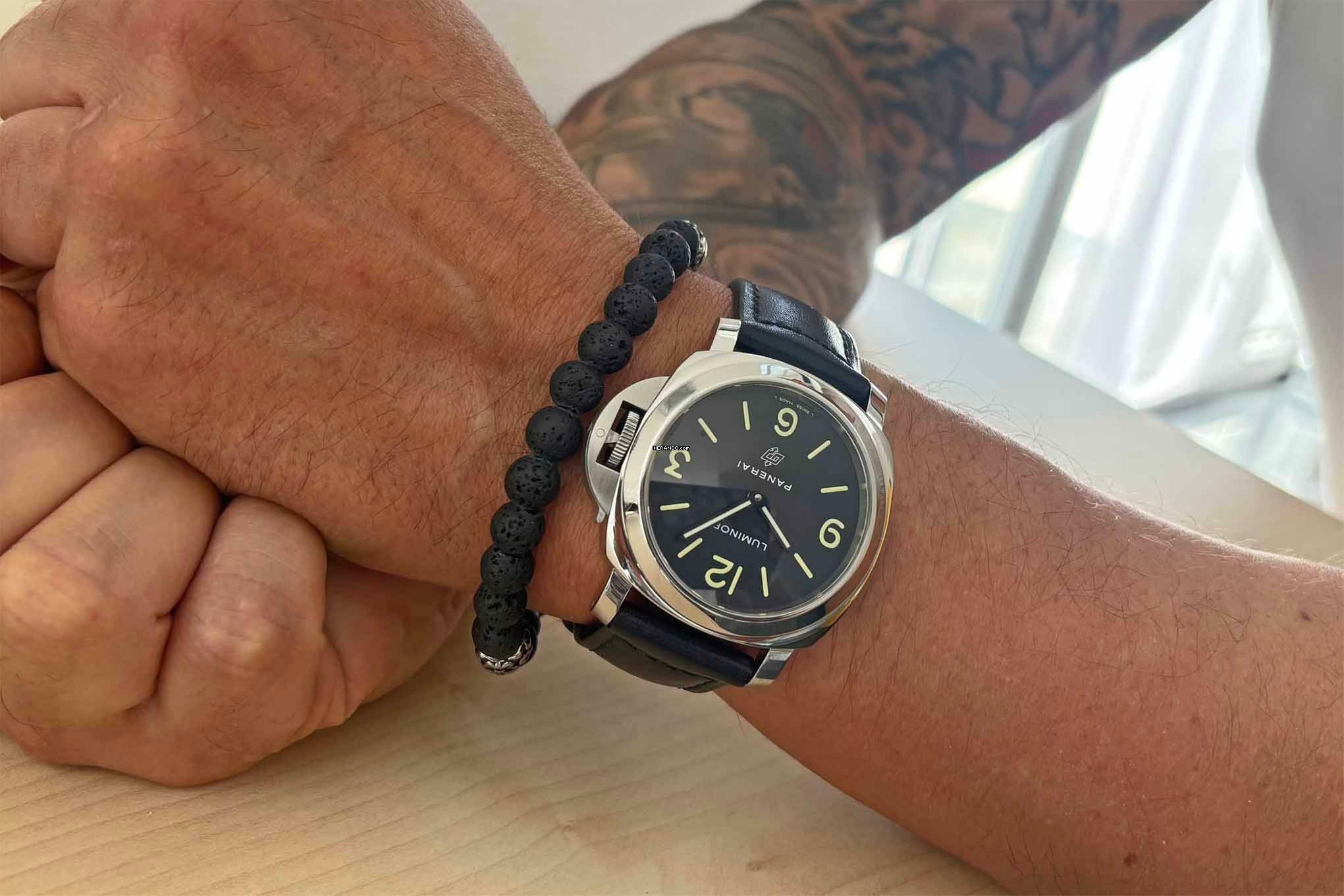 Panerai Luminor Base Logo Fullset aus 2019 mit Panerai Garantie bis 2027