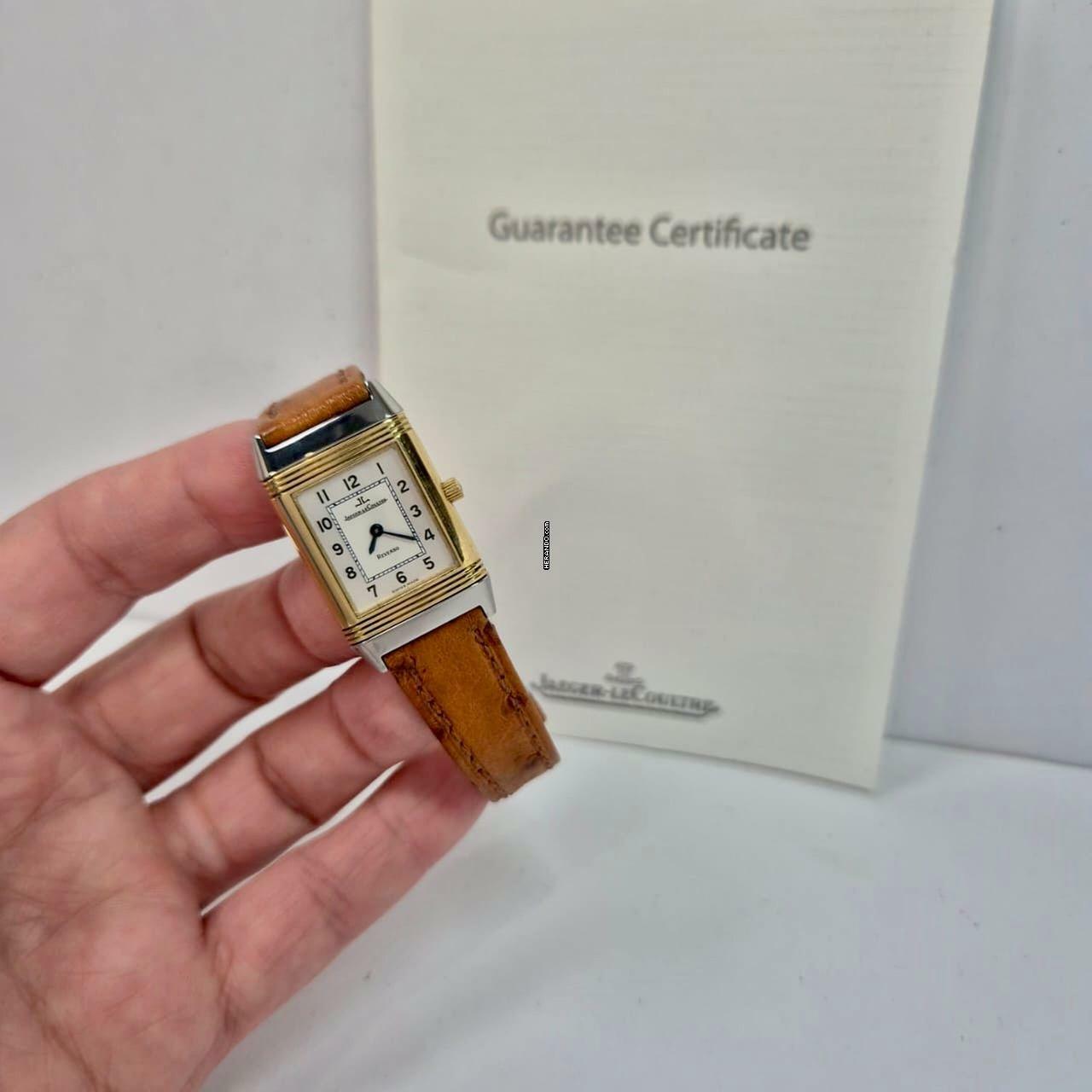 Jaeger-LeCoultre Reverso Lady Small Ouro & Aço Corda 20x33mm Completo