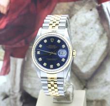 Thumbnail von Rolex Datejust 36 Stahl/Gold Ref :16233 Rolex Box & Papiere von 2003 </h1>