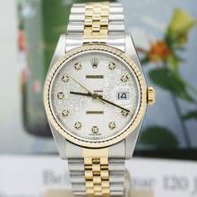 Thumbnail von Rolex Datejust 36 Stahl/Gold Ref :16233 Rolex Box & Papiere von 2002 </h1>