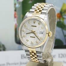 Thumbnail von Rolex Datejust 36 Stahl/Gold Ref :16233 Rolex Box & Papiere von 2002 </h1>