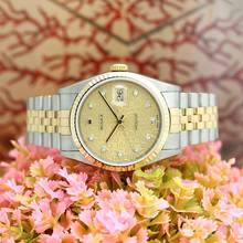 Thumbnail von Rolex Datejust 36 Stahl/Gold Ref :16233 Rolex Box & Papiere von 2001 </h1>