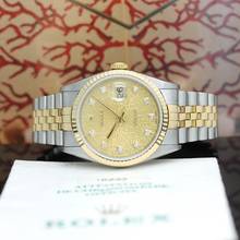 Thumbnail von Rolex Datejust 36 Stahl/Gold Ref :16233 Rolex Box & Papiere von 2001 </h1>