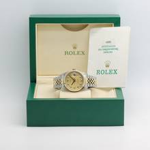 Thumbnail von Rolex Datejust 36 Stahl/Gold Ref :16233 Rolex Box & Papiere von 2001 </h1>
