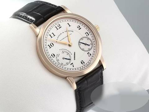  A. Lange & Söhne 1815 Auf/ab 221.032 2006 Rosegold 750 Handaufzug Leder 18kt Rose Gold  
