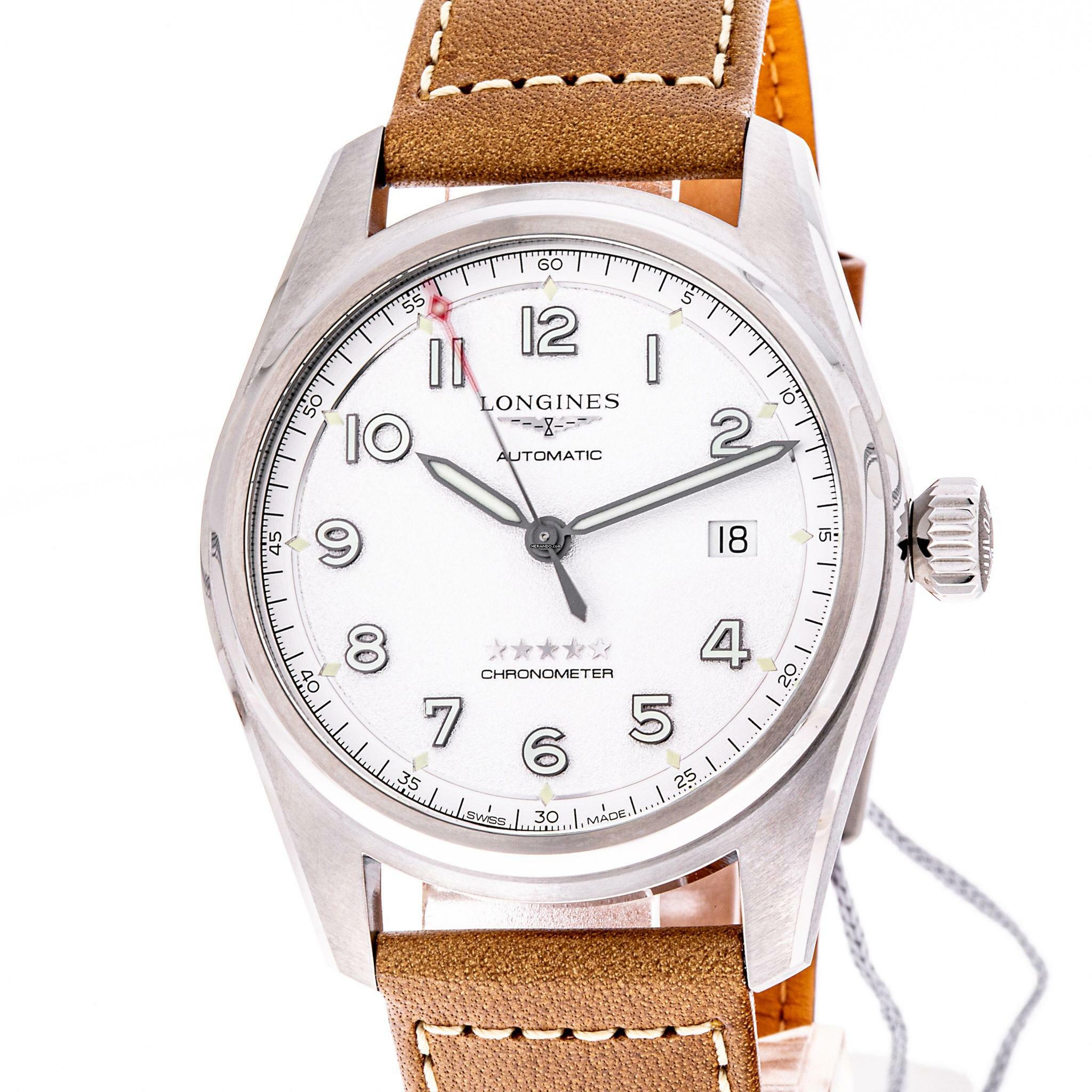 Longines Spirit 40 White Automatic – L3.810.4.73.2 – NEW & Unworn – 07/2025 Full Set