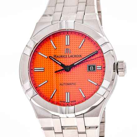  Maurice Lacroix AIKON 42 Orange – Limited Edition – AI6008-SS00F-530-E – NEW & Unworn – 07/2025 Full Set 