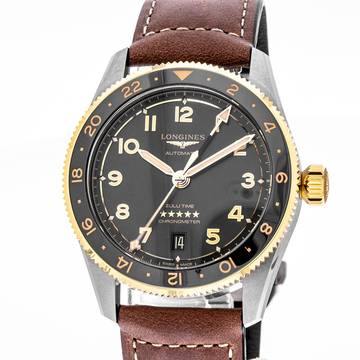  Longines Spirit Zulu Time 39 mm Steel Gold – L3.802.5.53.2 – NEW – 07/2025 Full Set 
