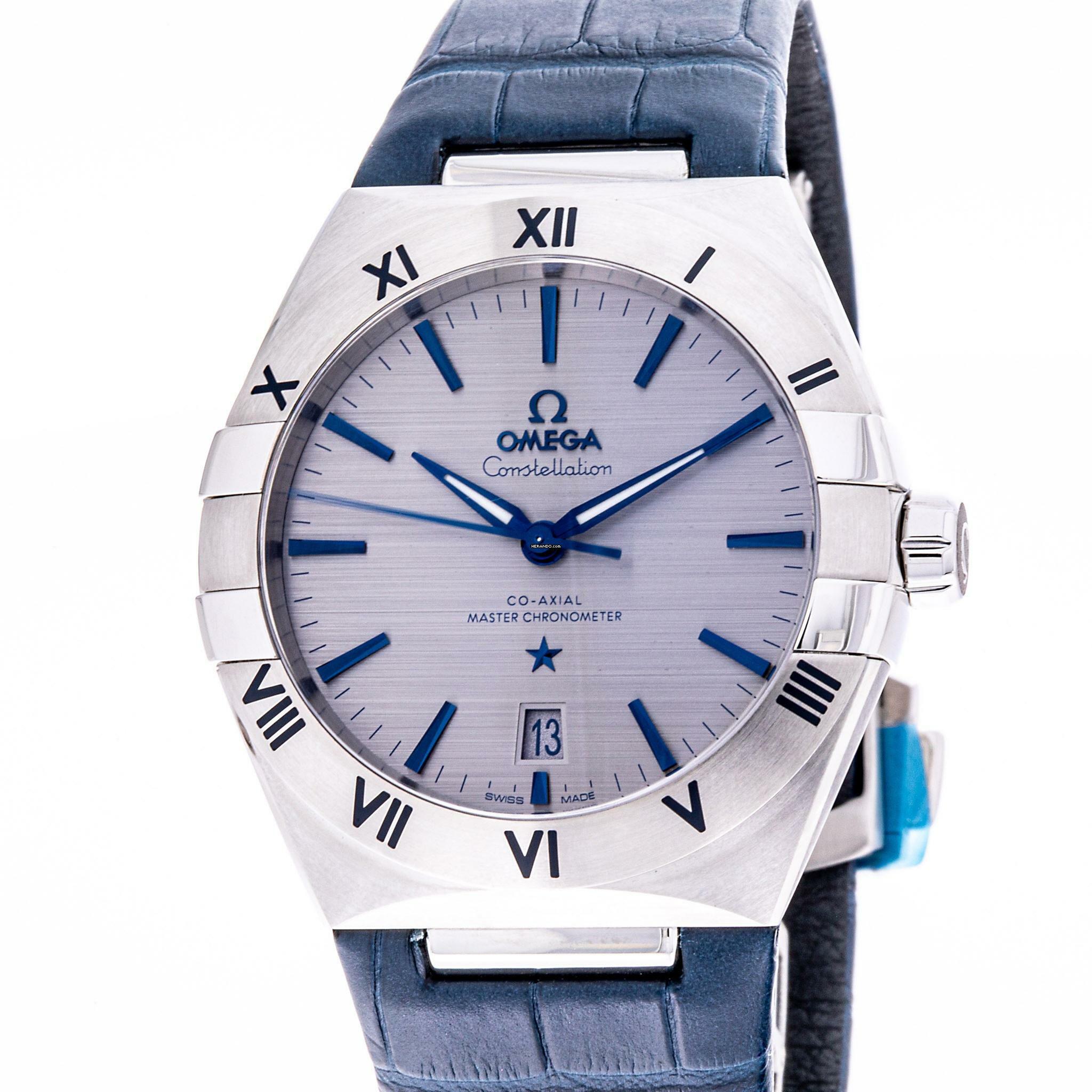 Omega Constellation 39 Grey Blue – 131.13.39.20.06.002 – NEW & Unworn – 07/2025 Full Set