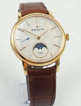  Zenith Elite Lady 750 Rosegold Moonphase MOP New Watch / Unworn 