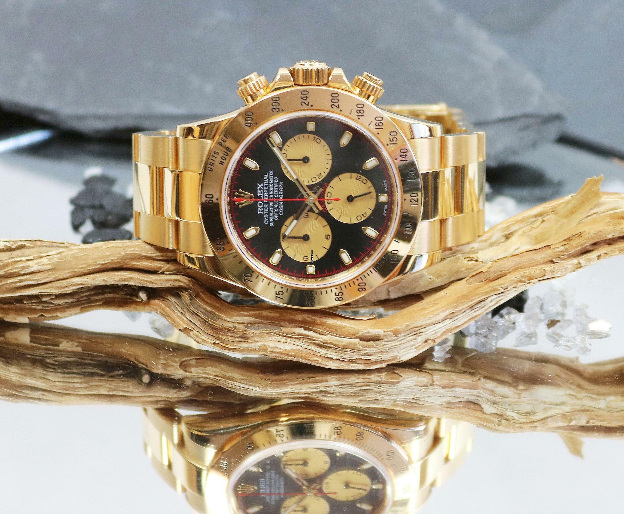 Rolex Daytona 18Karat Paul Newman 116528 Full Set LC100