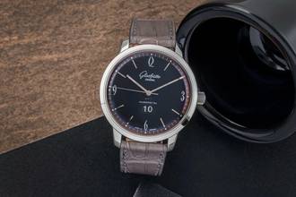 Thumbnail von Glashütte Original Sixties Panoramadatum Panorama Date Automatik Stahl Ref. 2-39-47-03-02-04 B&P