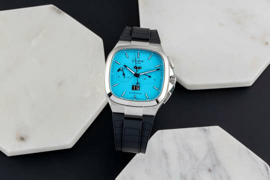  Glashütte Original Seventies Chronograph Panoramadatum Ref. 1-37-02-10-02-63 B&P  