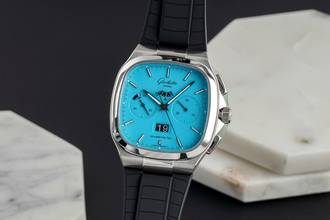 Thumbnail von Glashütte Original Seventies Chronograph Panoramadatum Ref. 1-37-02-10-02-63 B&P