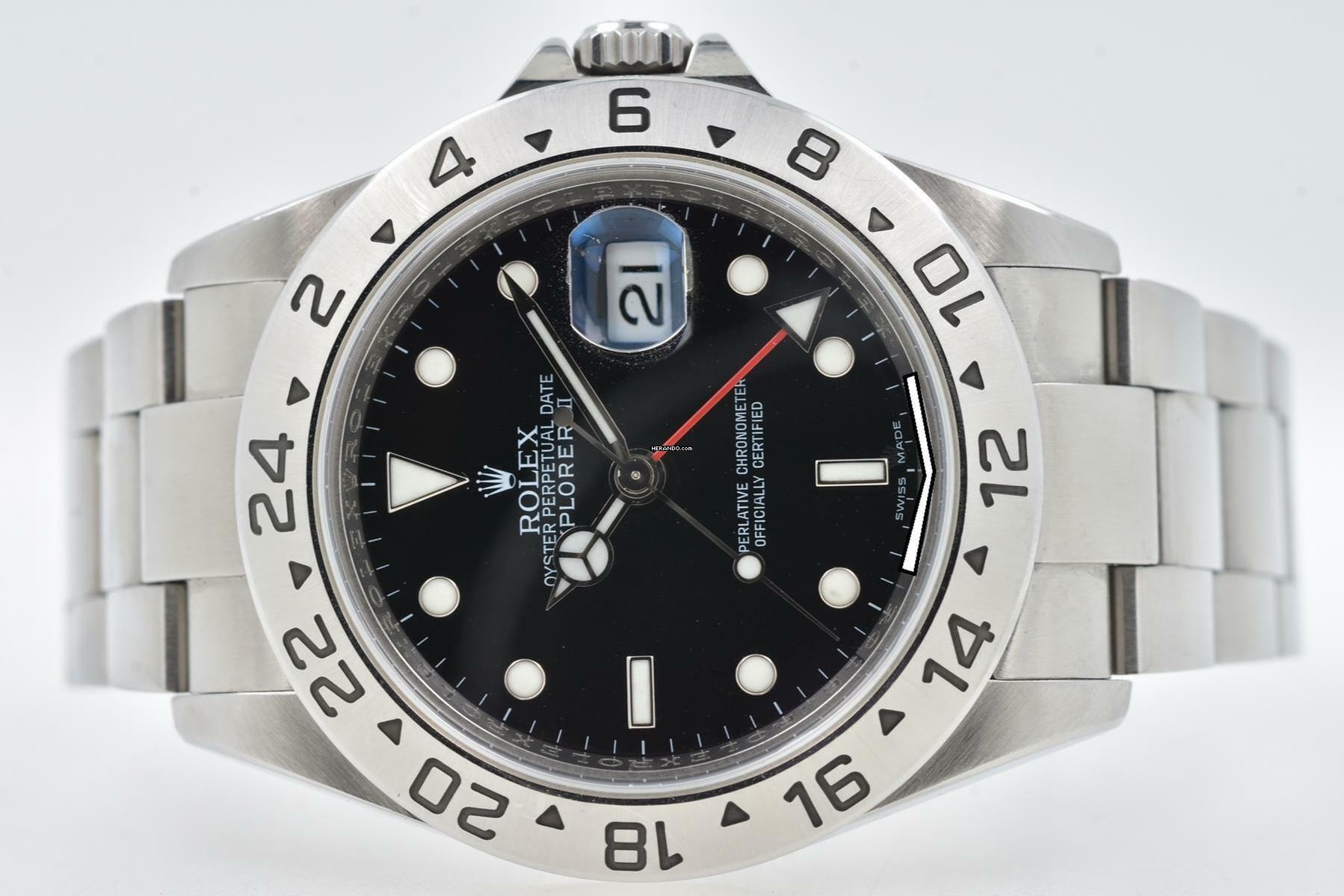 Rolex Explorer II Automatik 16570 - V Serie - Cal. 3186 - LC110
