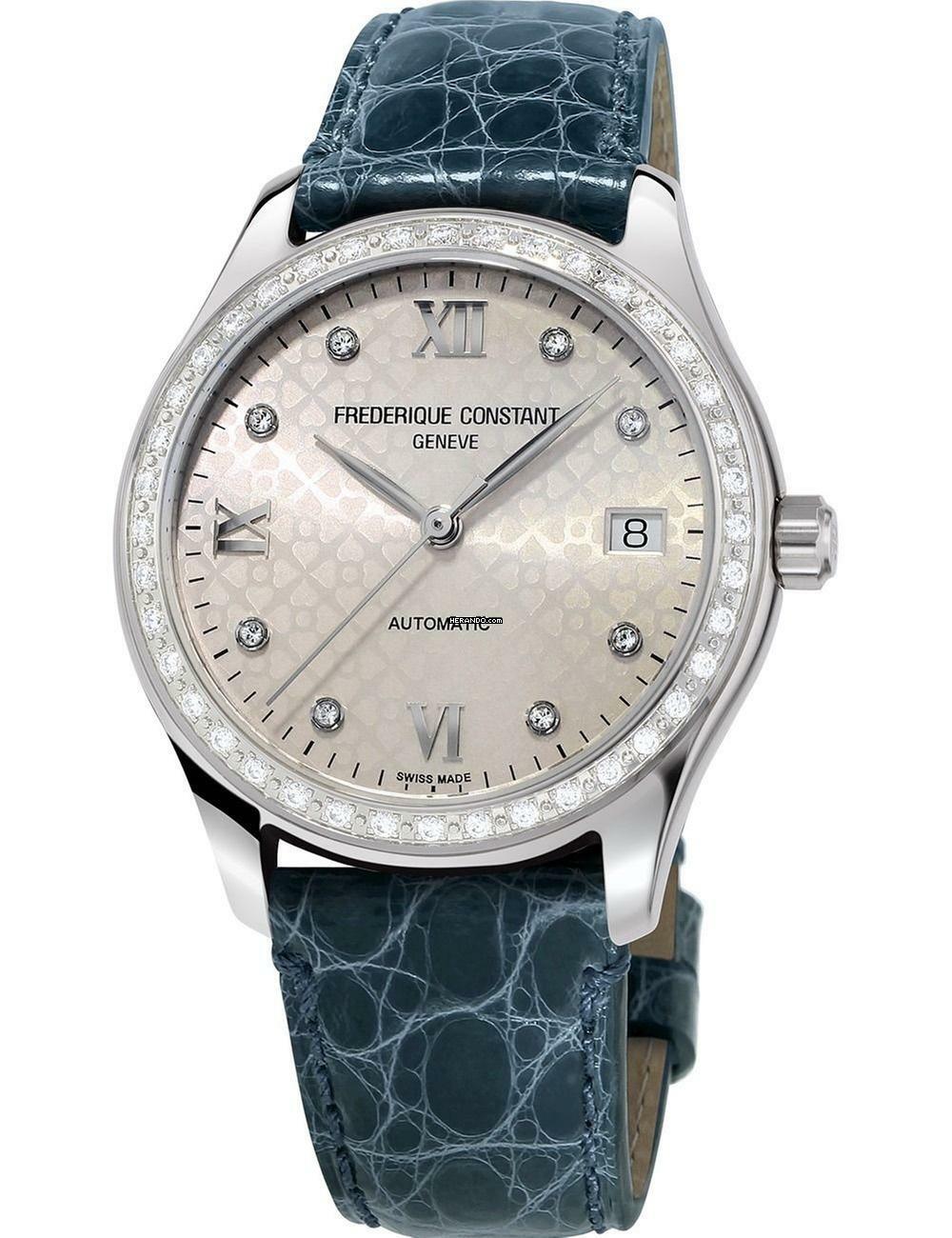 Frederique Constant Classics FC-303LGD3BD6 Damenuhr Classic Diamant Automatik 36mm 5ATM