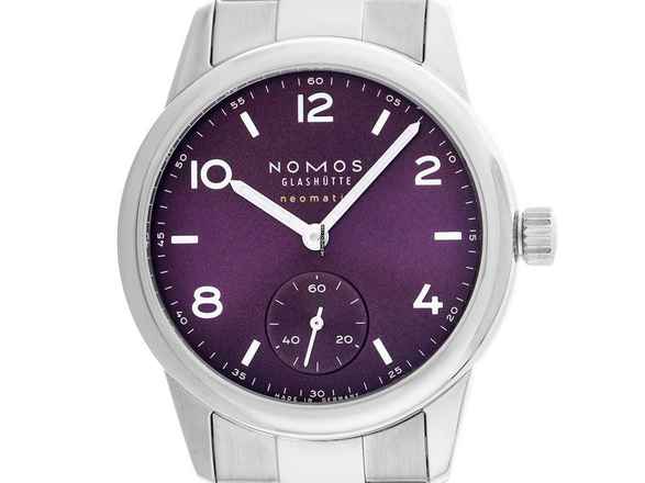  NOMOS Club Neomatik Glashütte Club Sport Neomatik 34 Purple Ref.757 2025 Full Set Neu 