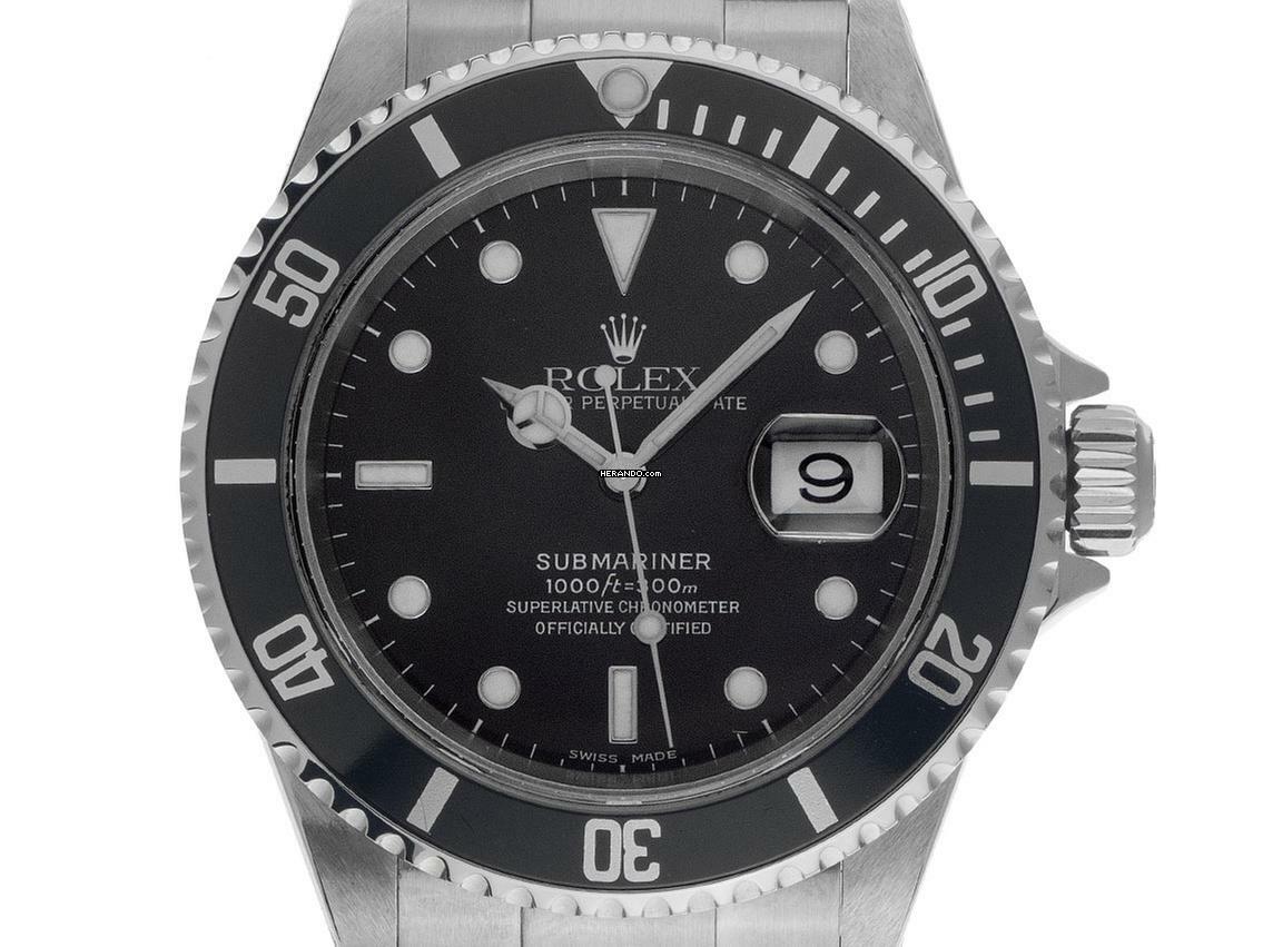 Rolex Submariner Date Ref.16610 2001 Box&Beschreibung sehr gut Vintage </h1>