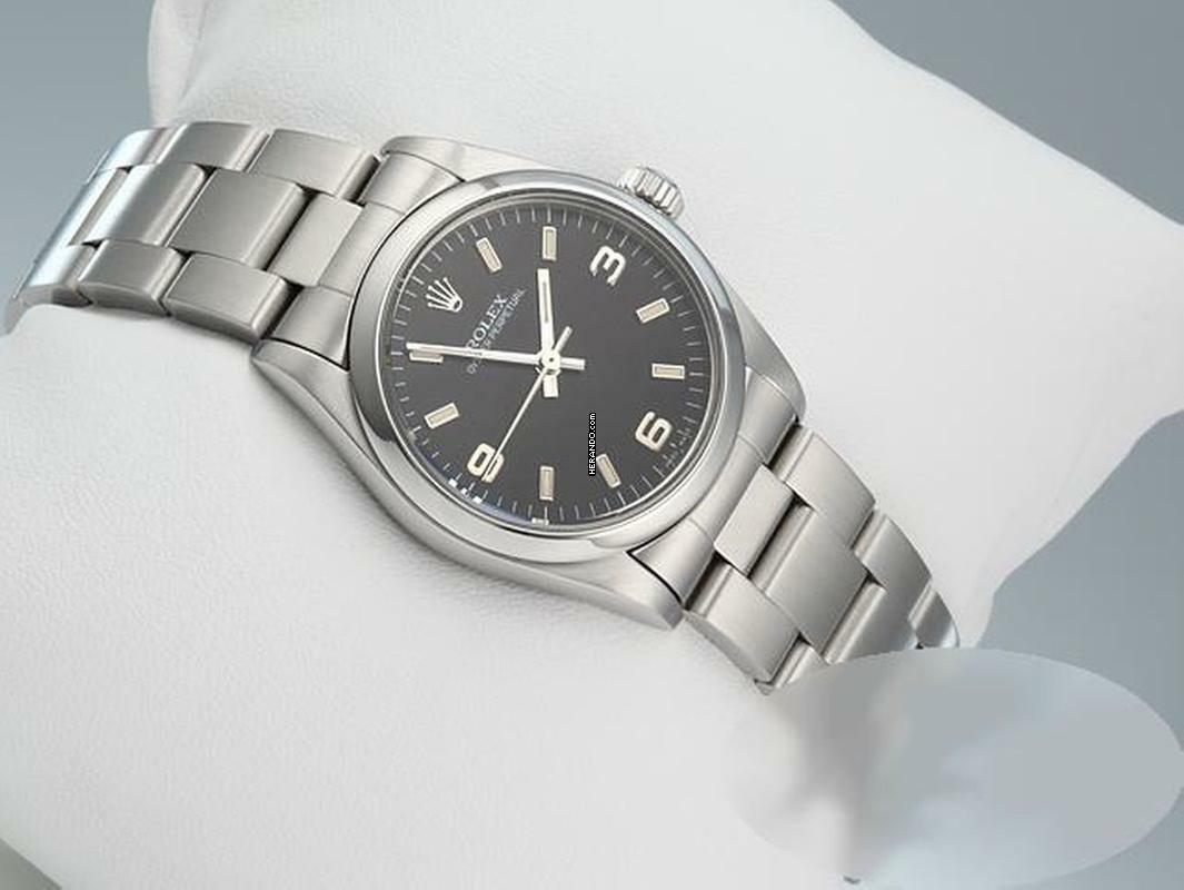 Rolex Oyster Perpetual 31 31mm Medium Edelstahl 1998 Automatik Stahl Stainless Steel Oyster-band Black Dial