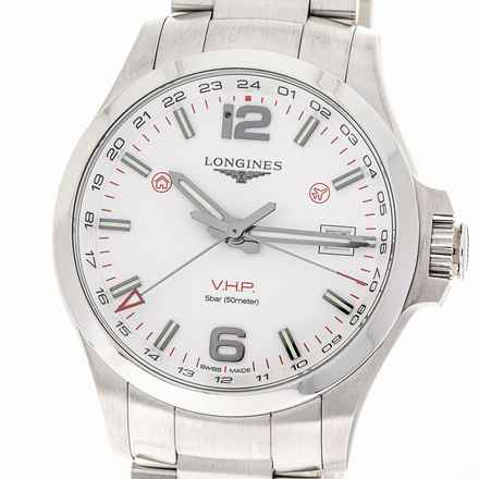  Longines Conquest Gmt 43 White – L37284766 – NEW & UNWORN – 07/25 Full Set  