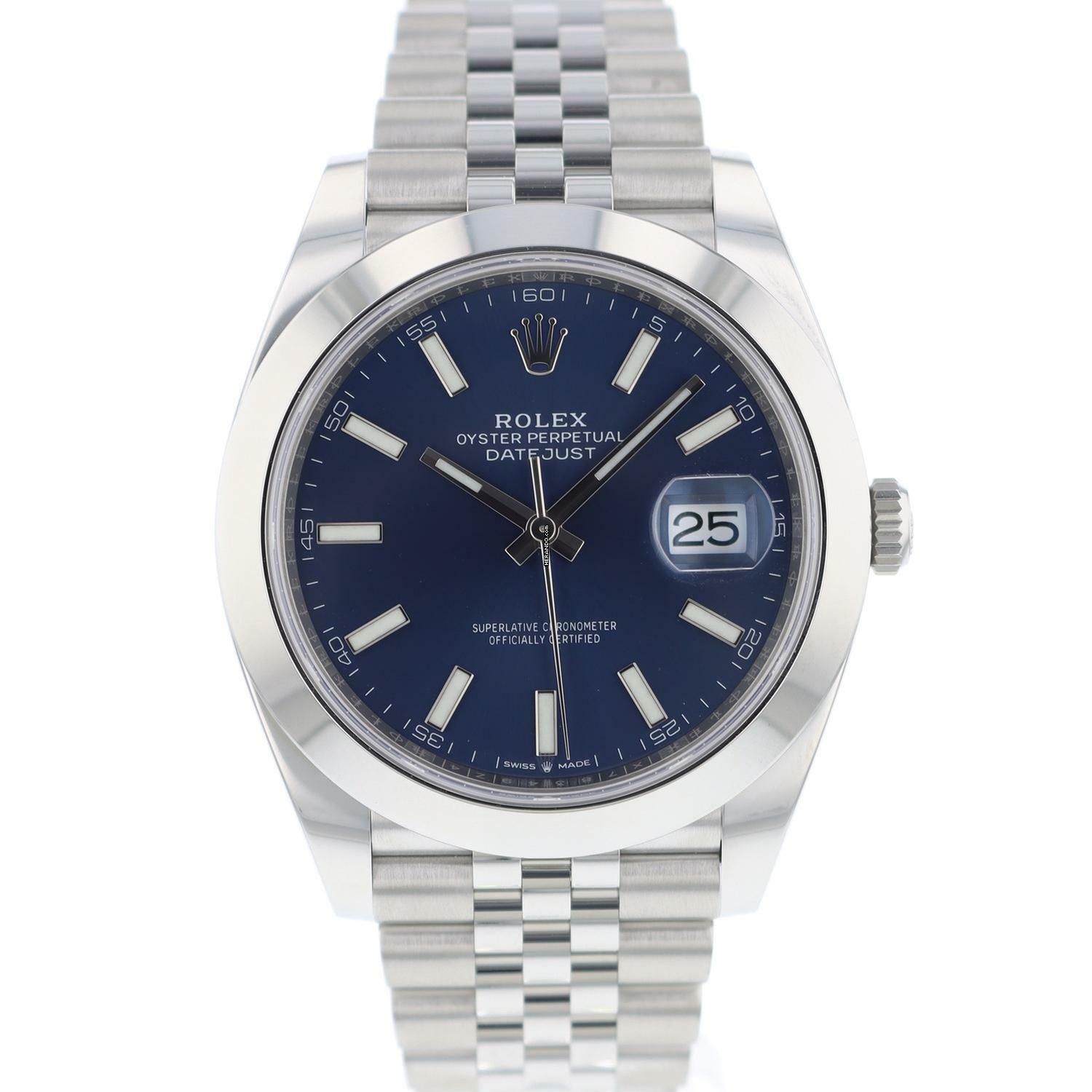 Rolex Datejust 41 Jubilee Blue Dial Smooth Bezel </h1>
