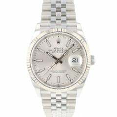 Rolex Datejust 36 Fluted Jubilee Silver Dial </h1>