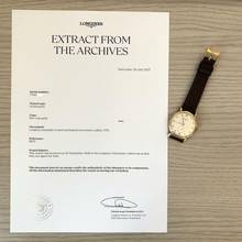 Thumbnail von Longines Classic Jumbo 5675 Spider Lugs ivory dial rose gold 18KT 1949 </h1>