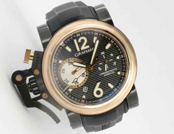  Graham Chronofighter Oversize Steel Roségold </h1> 
