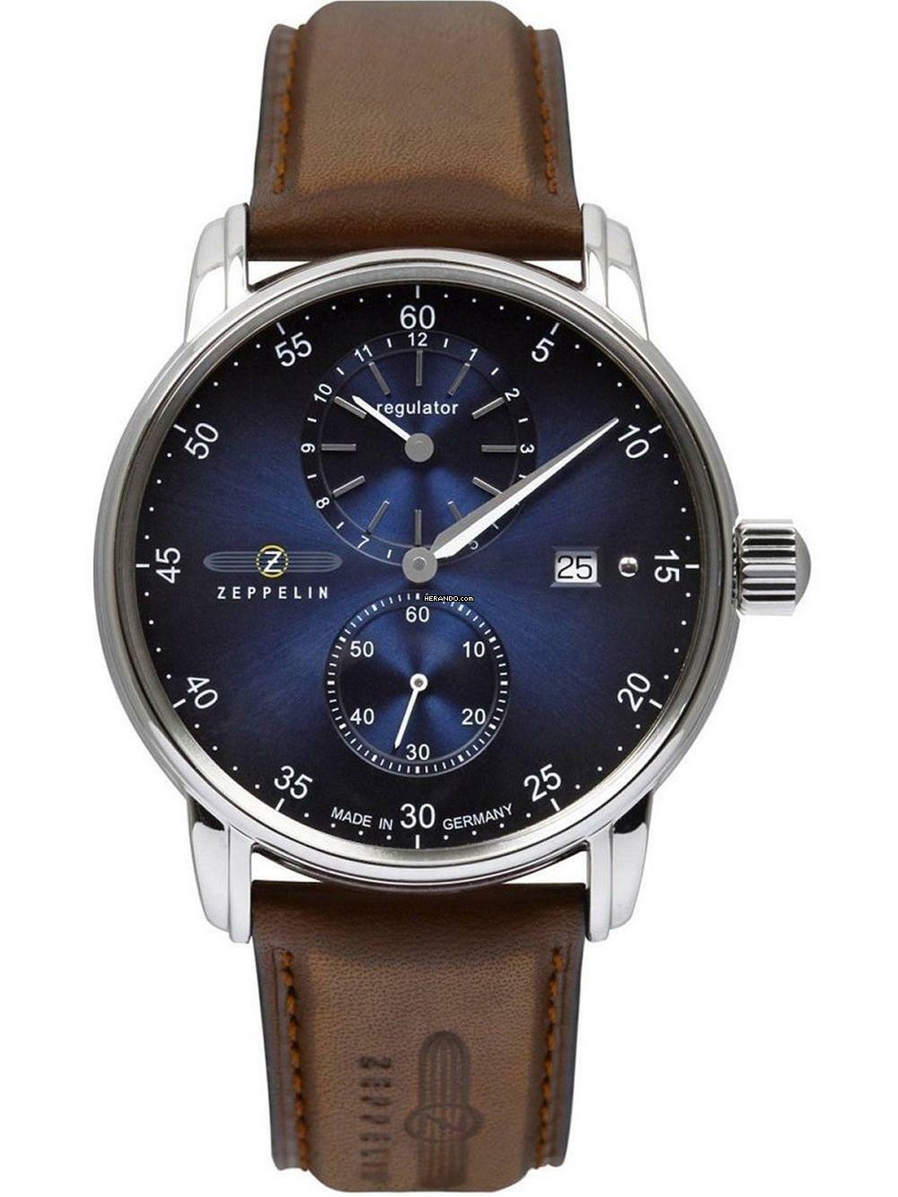 Zeppelin 8622-3 New Captains Line Automatik Herrenuhr 43mm 5ATM